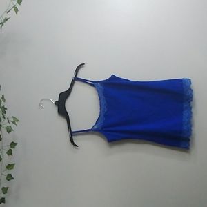 Lacy Blue Sleeping Tank